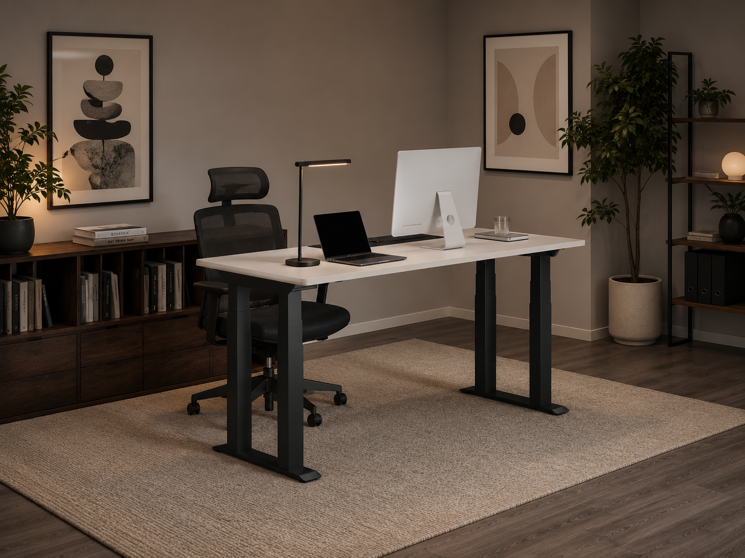 Axis Monolith height-adjustable office & computer desk — product view 2