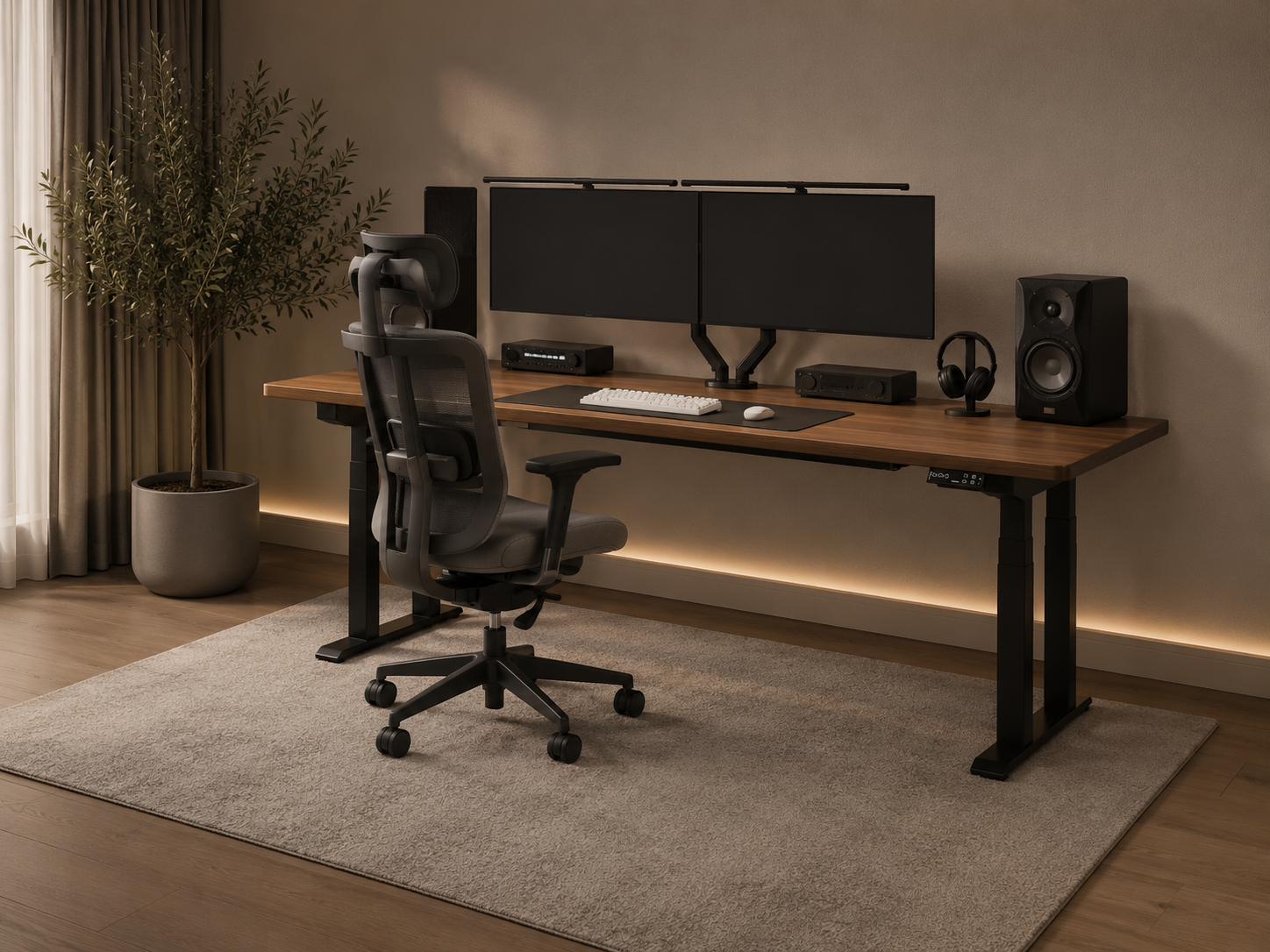 Axis Monolith height-adjustable office & computer desk — product view 7